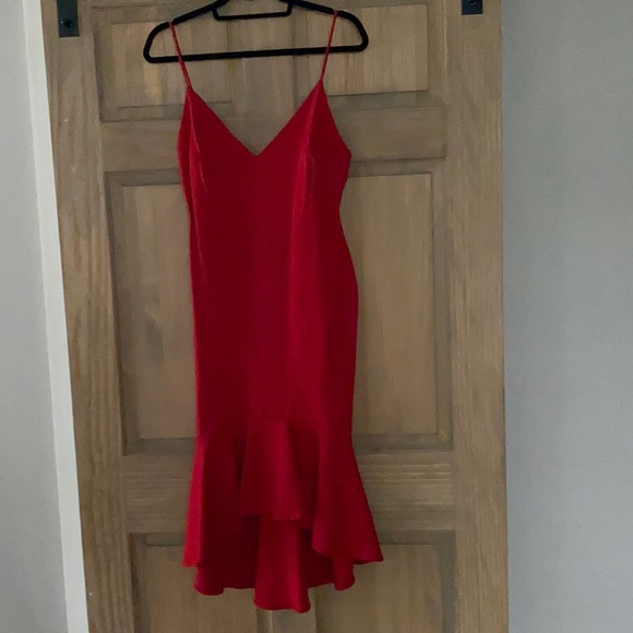 Red Chelsea Mermaid Dress - Picture 1 of 3